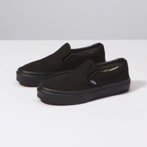 Black Slide On Vans